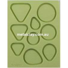 Sculpey Bakeable Silicone Molds     Bezel Shapes